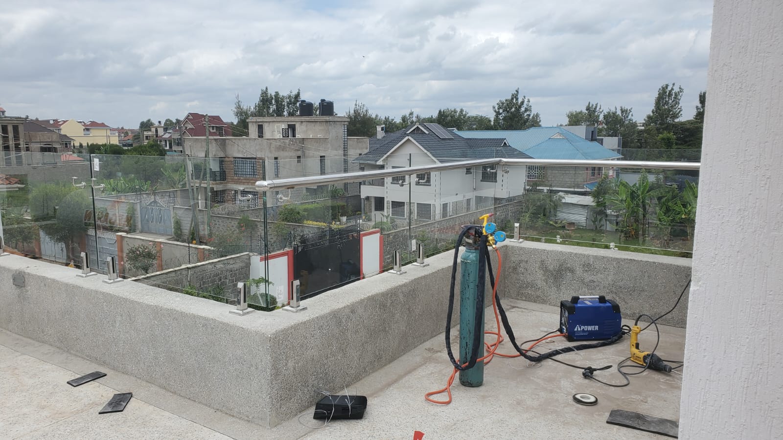 GLASS BALCONY, Aluminium & Glass Fabrication project in Nairobi